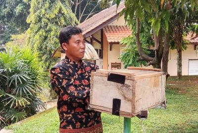 Potensi Ternak Lebah SMA 1 Bandar Datangkan Cuan