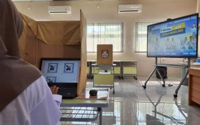 SMK PGRI Batang Ukir Sejarah, Gelar Pilketos Online Perdana