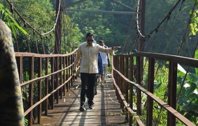 Gerak Cepat Wabup Batang, Jembatan Gantung Si Guo Siwatu Diperbaiki