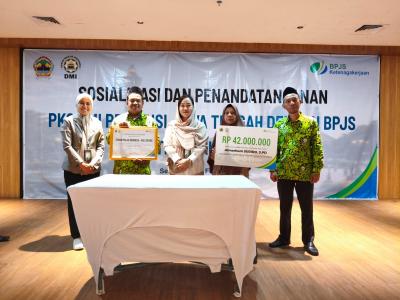 Cegah Kemiskinan Baru, BPJS Ketenagakerjaan dan DMI Kerja Sama Lindungi Penggiat Masjid