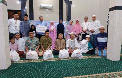 Gandeng Lazismu, Masjid Al Haadi Santuni Puluhan Yatim dan Duafa