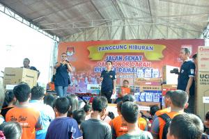 Jalan Sehat dan Donor Darah Pilkada Damai 2017