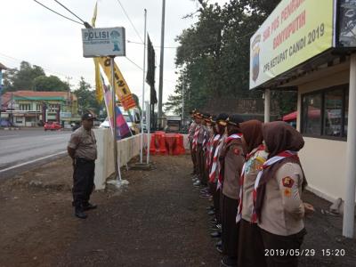 Saka Bhayangkara Dukung Operasi Ketupat Candi 2019 
