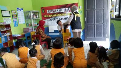 Bakti Kesehatan Bhayangkara, Ciptakan Generasi Sehat