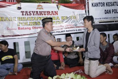 Polres Batang Gandeng BOC Rayakan HUT Bhayangkara ke-73