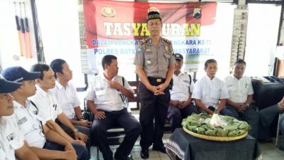 Bersama Satpam Sat Binmas Polres Batang Rayakan HUT Bhayangkara ke-73